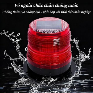 Đèn cảnh báo năng lượng mặt trời Gắn từ tính Đèn LED nhấp nháy chống nước Xe tải Trailer Đèn hiệu an toàn