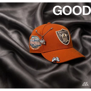 9Fifty Nón Rust Finish Las Vegas Raiders với Patch Pro Bowl - Phù hợp cho Fan Hâm mộ