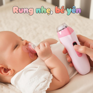 Máy mài móng tay cho bé Tông đơ điện Đèn LED yên tĩnh 6 đầu USB có thể sạc lại An toàn cho trẻ sơ sinh Tập đi