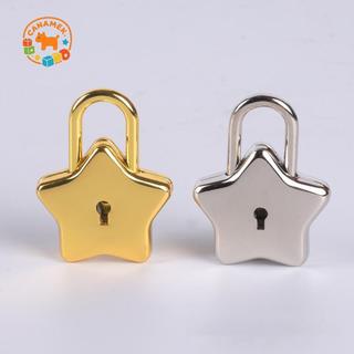 CANAMEK Mini Hình Ngôi Sao Archaize Padlos Loer Khóa An Ninh Lo Có Chìa Khóa Túi Hành Lý Lo CSF