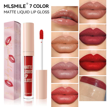 MLSMILE Nhung Matte Son Môi Chống Dính Cốc Chống Thấm Nước Lâu Dài Chất Lỏng Dưỡng Ẩm Son Môi Môi Plumper Lip Glaze Son Bóng