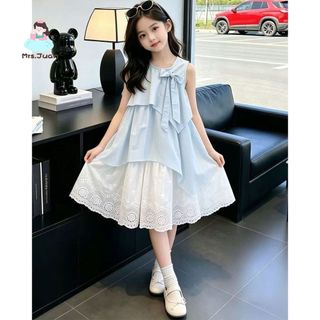 Đầm bé gái mùa hè – Váy không tay phong cách công chúa, mềm mại, thoáng khí, mặc đi chơi