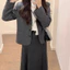 Áo Blazer Nữ Màu Đen Tay Dài, Chất Lượng Cao cho Công Sở và Thời Trang Ngoài Trời