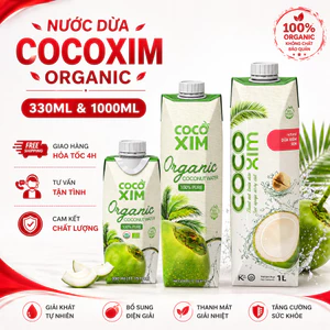 Nước Dừa Cocoxim Đủ Hương Vị Từ 1L Đến 330ml, Nguyên Chất Thơm Ngon Bổ Dưỡng