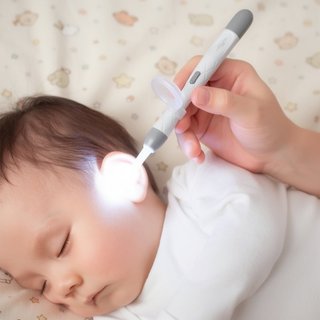 Bé LED Ear Picks Silicone Mềm Đầu Sạc Tai Trẻ Sơ Sinh Người Lớn An Toàn Vệ Sinh