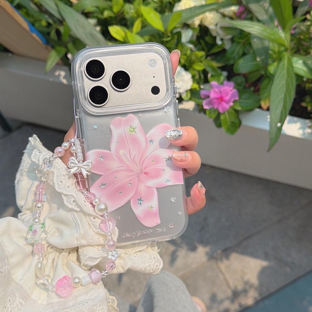 Ốp Lưng Cứng Tương Thích Với iPhone 13 14 14Pro 14ProMax 15 15Pro 15ProMax 16 16Pro 16ProMax 17 17Pro 17ProMax Ốp Họa Tiết Hoa Ngôi Sao