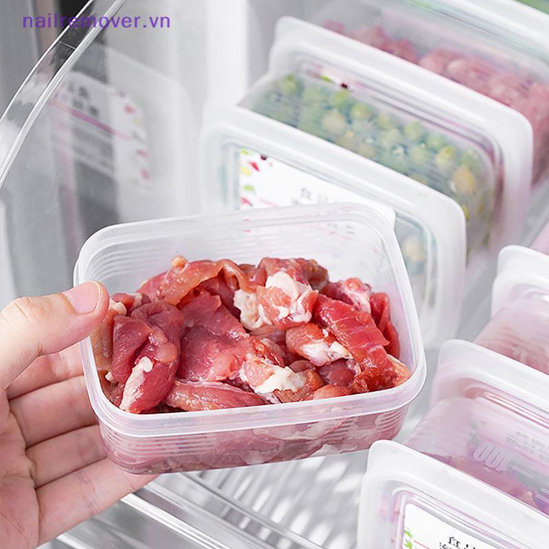 Hộp đựng thực phẩm đông lạnh, bảo quản thịt tủ đông, phụ kiện nhà bếp nhỏ, mới