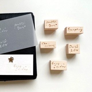Dấu gỗ rubber stamp dạng chữ Nomi Everyday