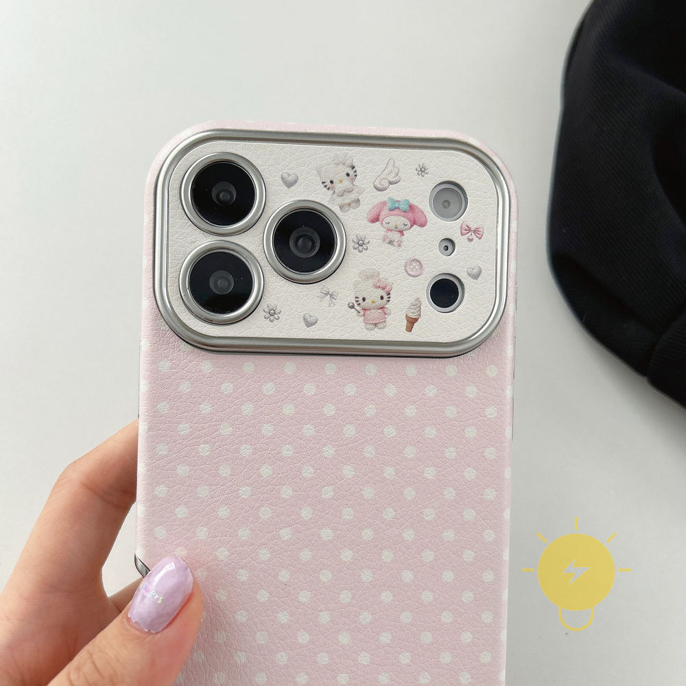 Phone Case For iPhone 17 Pro Max 16 15 14 TPU Kitty Aesthetic Korean Cute