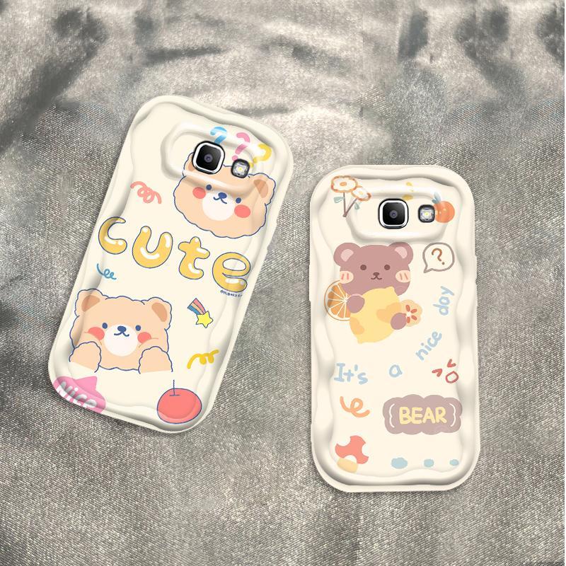 Thích hợp cho Samsung J7 Prime ON7 2016 Bảo vệ 3D TPU mềm Gấu Rilakkuma Vỏ điện thoại chống sốc