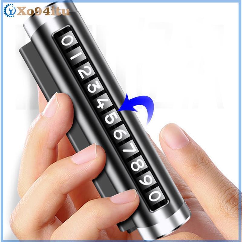 XOITU Xe Kim Loại Tạm Thời Thẻ Đỗ Xe Xoay Biển Số Điện Thoại Nhôm Stiers Park Dừng Trong Kiểu Xe Ô Tô Phụ Kiện Ô Tô VN