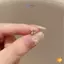 Bông tai pha lê Zircon tối giản phong cách Hàn Quốc dành cho nữ Phụ kiện sáng bóng để làm việc và mới