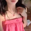 ~ ~ Vòng cổ chó bóng đính cườm màu hai lớp dành cho nữ Dopamine xếp chồng chuỗi xương đòn Phụ kiện vòng cổ xếp chồng mùa hè