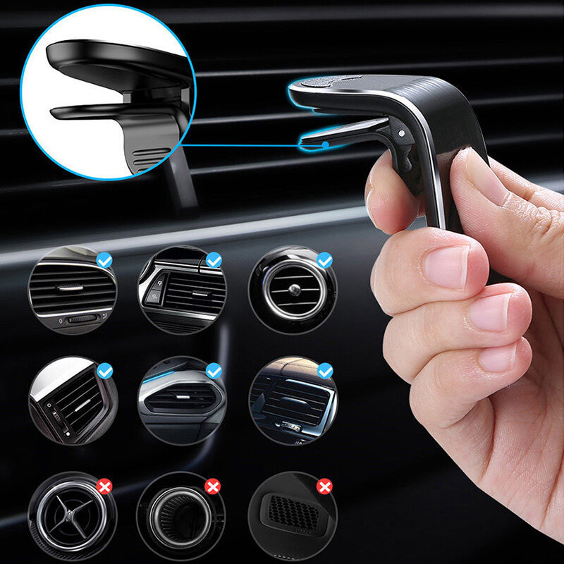 Từ Tính Giá Đỡ Điện Thoại Ô Tô Gắn Giá Đỡ Lỗ Thông Khí Kẹp 360 Giá Đỡ Điện Thoại Cho iPhone 12 pro Huawei Xiaomi Cho Xe Toyota Phụ Kiện
