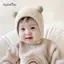 AqToCna Mũ Bé Thu Đông Siêu Dễ Thương Cho Bé Baotou Mũ Sơ Sinh Dễ Thương Mũ Bảo Vệ Tai Mùa Đông Ấm Áp Sang Trọng Mũ AqToCna