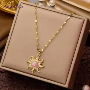 AqToCna Thời Trang Tính Khí Mặt Trời Xương Đòn Dây Xích Dành Cho Nữ Dopamine Nelace Phụ Kiện Trang Sức Quà Tặng Hợp Thời Trang Trang Trang Sức Tiệc AqToCna