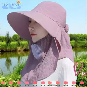 Khăn choàng EBINLANDS, Khăn choàng chống nắng và che nắng, Bảo vệ tia cực tím thời trang Bảo vệ cổ Mũ câu cá thoáng khí mùa thu
