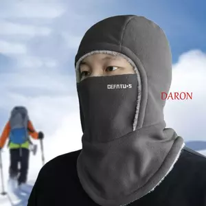 Mũ đi xe đạp DARON Balaclava, Mũ và mũ ấm áp chống gió giữ nhiệt, Bảo vệ cổ Làm dày lông cừu chống lạnh Mũ chống gió thể thao ngoài trời