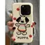 Rainbow Puppy cho iPhone 17promax trường hợp iPhone 14/13/12 giả da kết cấu