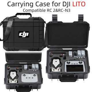 Dành Cho DJI LITO 1 / X1 Hộp Chống Cháy Nổ Đeo Vai Di Động Hộp Chống Thấm Nước RC 2 / RC-N3 Điều Khiển Từ Xa Bảo Quản Hộp Cứng Vali Lito1 Phụ Kiện