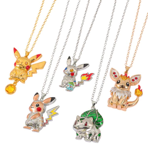 Pokémon Pokémon Pokémon Pikachu Ếch Hạt Hợp Kim Mặt Dây Chuyền Vòng Cổ Xương Đòn Dây Chuyền Trang Sức