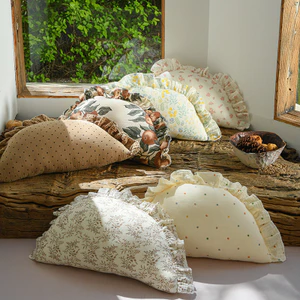 Gối Cho Bé Đệm Gối Bánh Bao Gối Làm Mềm Tựa Đầu Đạo Cụ Gối Cotton Nguyên Chất Lớp Một Nhai 26.4.28
