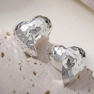 Châu Âu Mỹ ins Phong Cách Mới Mạ Đồng 18K Bông Tai Trái Tim Tình Yêu Nữ