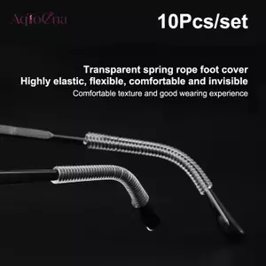 AqToCna 10 Chiếc Trong Suốt Dễ Dàng Cố Định Chống Trượt Rơi Cho Kính Mắt Co Giãn Bền Mềm TPU Ngăn Ngừa Dị Ứng Kính Mát Móc Tai AqToCna