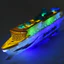 < Pluscloth > Đồ chơi tàu du lịch bằng điện Ocean Liner Mô hình giáo dục trẻ em nhấp nháy âm nhạc