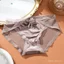 5-Pack Women's Satin Lace Mid-Rise Panties, Soft Breathable Mesh Briefs, Elegant Bow Design Underwear for Daily Wear