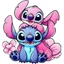 Stitch Sticker Cửa Sổ Thân Cửa Sổ Trang Trí Phòng Tủ Lạnh Vali Tự Dính Chống Thấm Nước Miếng Dán