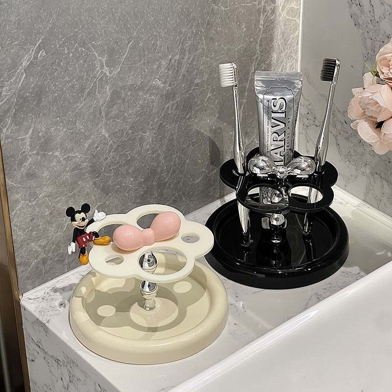 Kệ để Bàn Chải Hình Hoa Bằng Gốm Sứ Cao Cấp, Phù Hợp Khách Sạn Và Gia đình, Tiết Kiệm Không Gian, Thanh Lịch