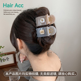 Nhãn Vàng Chó Con Cao Đuôi Ngựa Kẹp Cố Định Tiện Dụng Cụ Nữ Phong Cách Mới Cao Cấp Cá Mập Kẹp Tất Cả Trận Đấu Kẹp Tóc Phụ Kiện Tóc