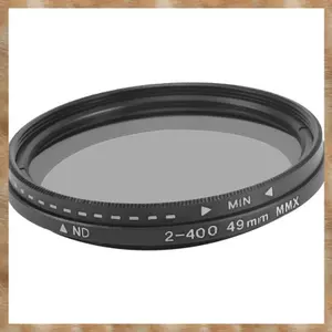 ND2-400 Bộ lọc ND biến thiên mật độ trung tính Bộ lọc 49mm có thể điều chỉnh cho ống kính máy ảnh