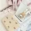 Gương gập mini trang điểm bỏ túi họa tiết bánh quy gấu nâu retro ấm áp dễ thương