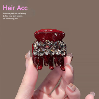 Dongdaemun Phiên Bản Hàn Quốc Kẹp Đính Kim Cương Kẹp Đuôi Ngựa Cao Cấp Nữ Phong Cách Mới Tất Cả Trận Đấu Bí Ngô Kẹp Cao Cấp Ánh Sáng