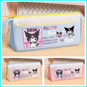 HT2 Sanrio Kuromi Hộp Đựng Bút Chì Học Sinh Túi Bảo Quản Dung Tích Lớn Hoạt Hình Dễ Thương Văn Phòng Phẩm Túi TH2