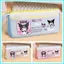 HT2 Sanrio Kuromi Hộp Đựng Bút Chì Học Sinh Túi Bảo Quản Dung Tích Lớn Hoạt Hình Dễ Thương Văn Phòng Phẩm Túi TH2