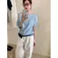 Quảng Châu Mười Ba Dòng Quần Áo Nữ Cao Cấp Châu Âu Mùa Hè Phong Cách Mới Phong Cách Hàn Quốc Cổ Tròn Một Vai