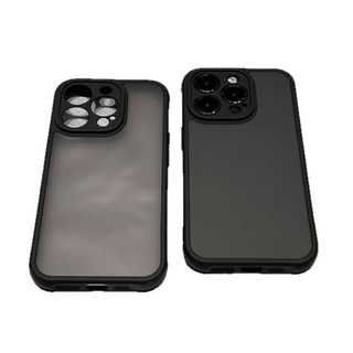 Màu Đen Mờ Thích Hợp Cho Apple 17Promax Ốp Điện Thoại iPhone16 Chống Sốc 15 Tất Cả 14 Silicon 26.4.23