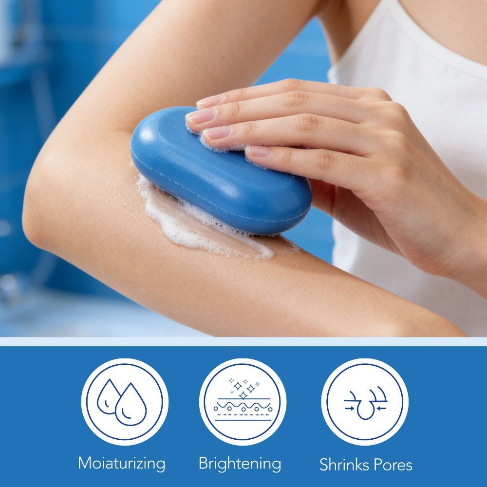 Xà phòng xanh HOBBYIN, Xà phòng tắm dưỡng ẩm làm mịn, Làm sạch sâu Xà phòng kiểm soát dầu
