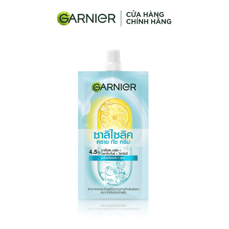 MỚI! Mẫu dùng thử Kem dưỡng ẩm Garnier ráo mịn như Mochi cấp ẩm 48H cho da căng mịn - Garnier Dry Touch Cream 7ml