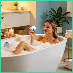 Tắm Bóng Fizzy 12 Mảnh Đồ Dùng Tắm Dưỡng Ẩm Bồn Tắm Bong Bóng Cho Mẹ Bố Vợ Chồng Trẻ Em sonlekvn