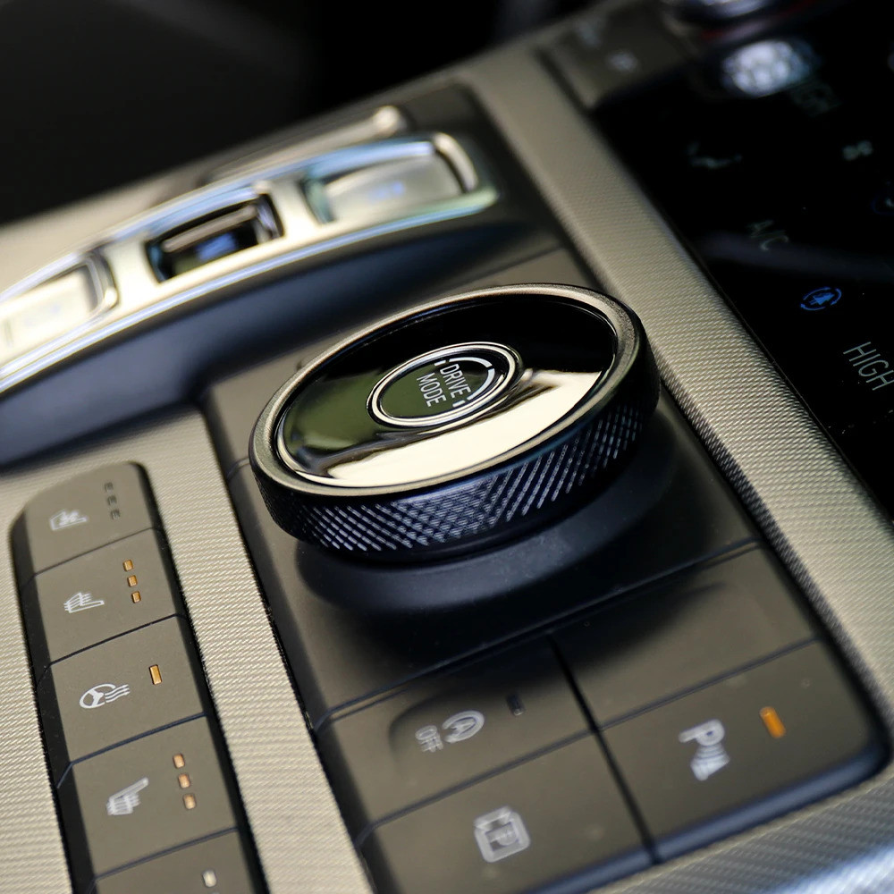 Dành Cho Xe Hyundai Palisade 2020-2025 / NEXO / Santa FE / MOHAVE 1 Chiếc Nhôm Điều Khiển Trung Tâm Bánh Răng Dịch Chuyển Điều Chỉnh Núm Viền Phụ Kiện