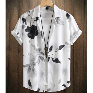 Mùa Hè Áo Sơ Mi In Hình Rời Retro Style, Phù Hợp Cho Cặp Đôi Đi Biển