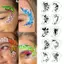 Bộ 16 Chiếc Stencil Hình Xăm Tái Sử Dụng cho Nghệ Thuật Sơn Cơ Thể và Trang Trí Cosplay