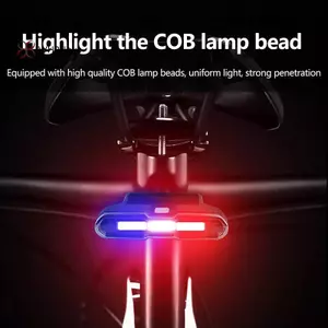 Đèn hậu xe đạp LED chống nước, sạc bằng USB - Màu sắc đa dạng, đảm bảo an toàn khi di chuyển