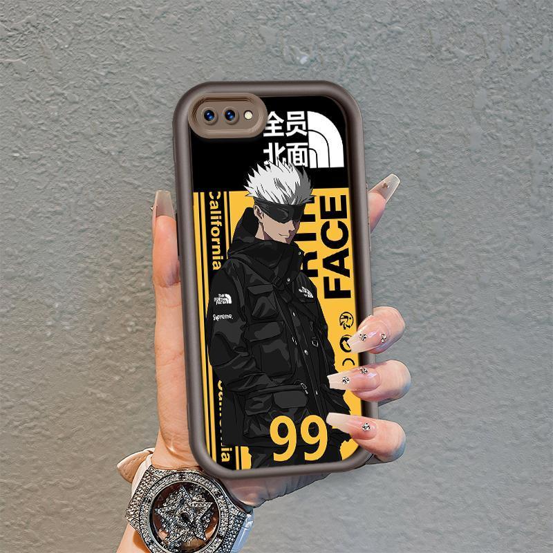 Ốp Lưng Cho OPPO A3S A12E Hoạt Hình Silicon Điện Thoại Thông Minh Mềm TPU Jujutsu Kaisen Anime Mắt Thiên Thần Chống Sốc Ốp Lưng