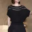 Áo Thun Croptop Phong Cách Hàn Quốc, Hở Vai, Tay Ngắn Cho Nữ