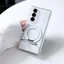 Xoay Hút Trong Suốt Hộp Đựng Zfold7 Trục Trung Tâm Samsung Dual Phone Case Zfold7 Từ Loại Chân Đế Tay Trục Trung Tâm Thích Hợp